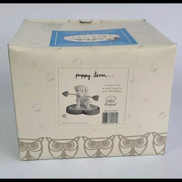 Greenwich Workshop Will Bullas "Puppy Lover.." Dog Porcelain Figurine Valentine - Picture 6 of 7